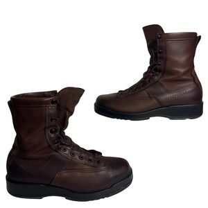 Belleville 330 ST Work Boots Mens Size 10 Brown Leather Steel Toe Vibram USA EH